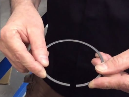 Measuring Piston Ring Free Gap With Total Seal