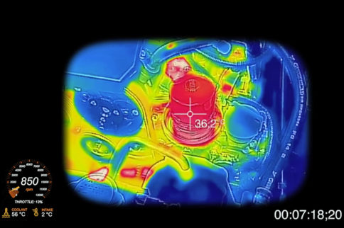 Video: Watch A Frozen Engine Warm Up Using A Thermal Camera