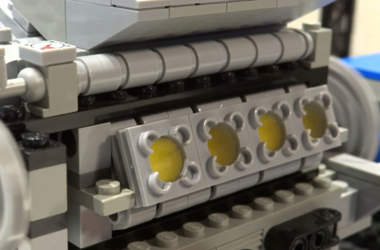 Video: See The Inner Workings of This Running Lego V8 Engine!