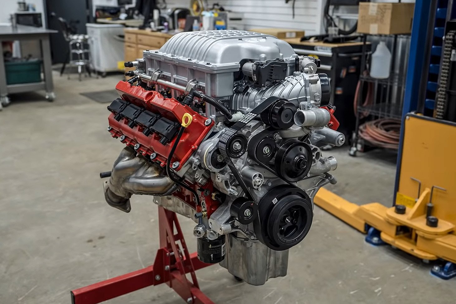 Video: Time-Lapse Engine Build Of 840-Horsepower Dodge Demon Hemi.