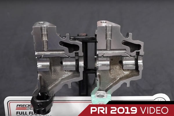 PRI 2019: Precision Turbo Fixes The Drain Flange Problem